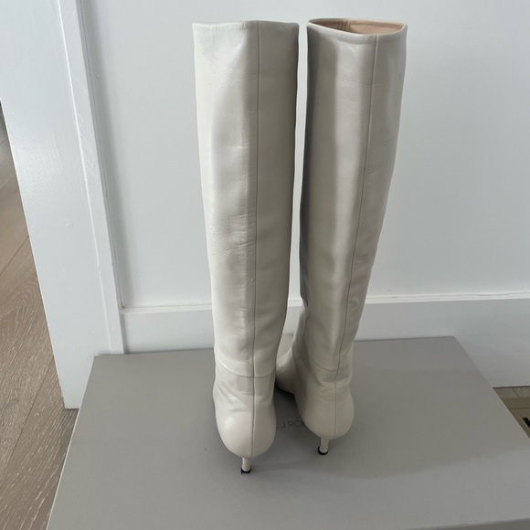Neil J Rodgers Eva Slouch Boots Bone Color size 8 - Picture 3 of 12